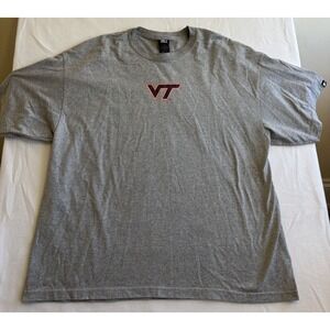 Vintage Team Starter Men's Virginia Tech Hokies Short Sleeve T-Shirt Gray Sz 2TG